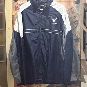 Reebok U.S. Air Force Windbreaker Jacket Navy Blue XL